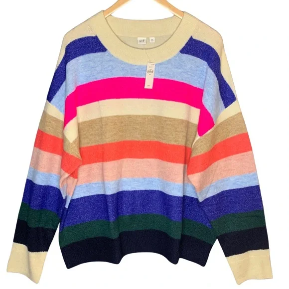 gap forever cozy ribbed crewneck sweater
